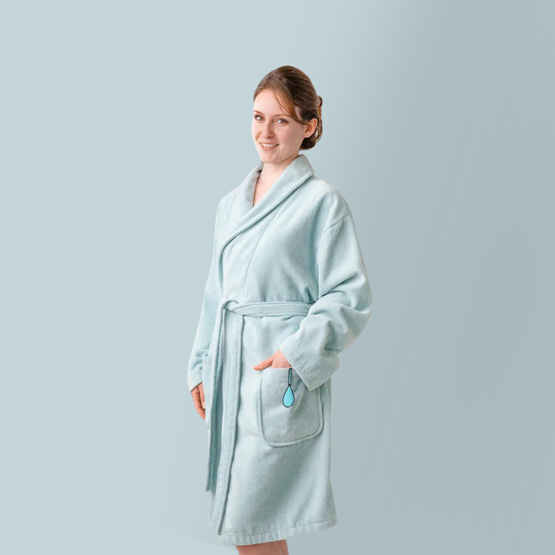 Cotton Velvet Mother Bathrobe — Friendly Snail Sam