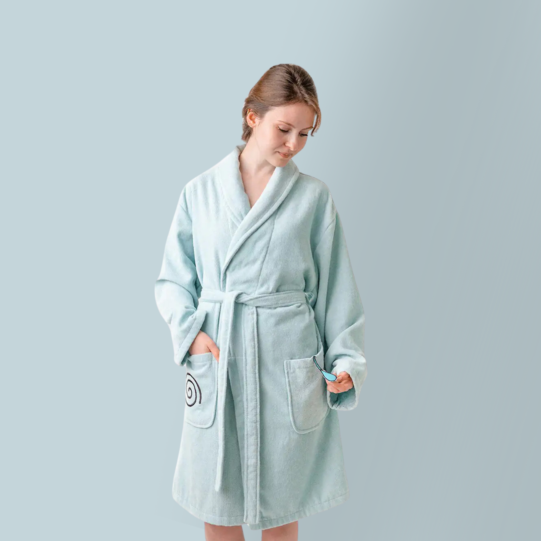 Cotton Velvet Mother Bathrobe — Friendly Snail Sam