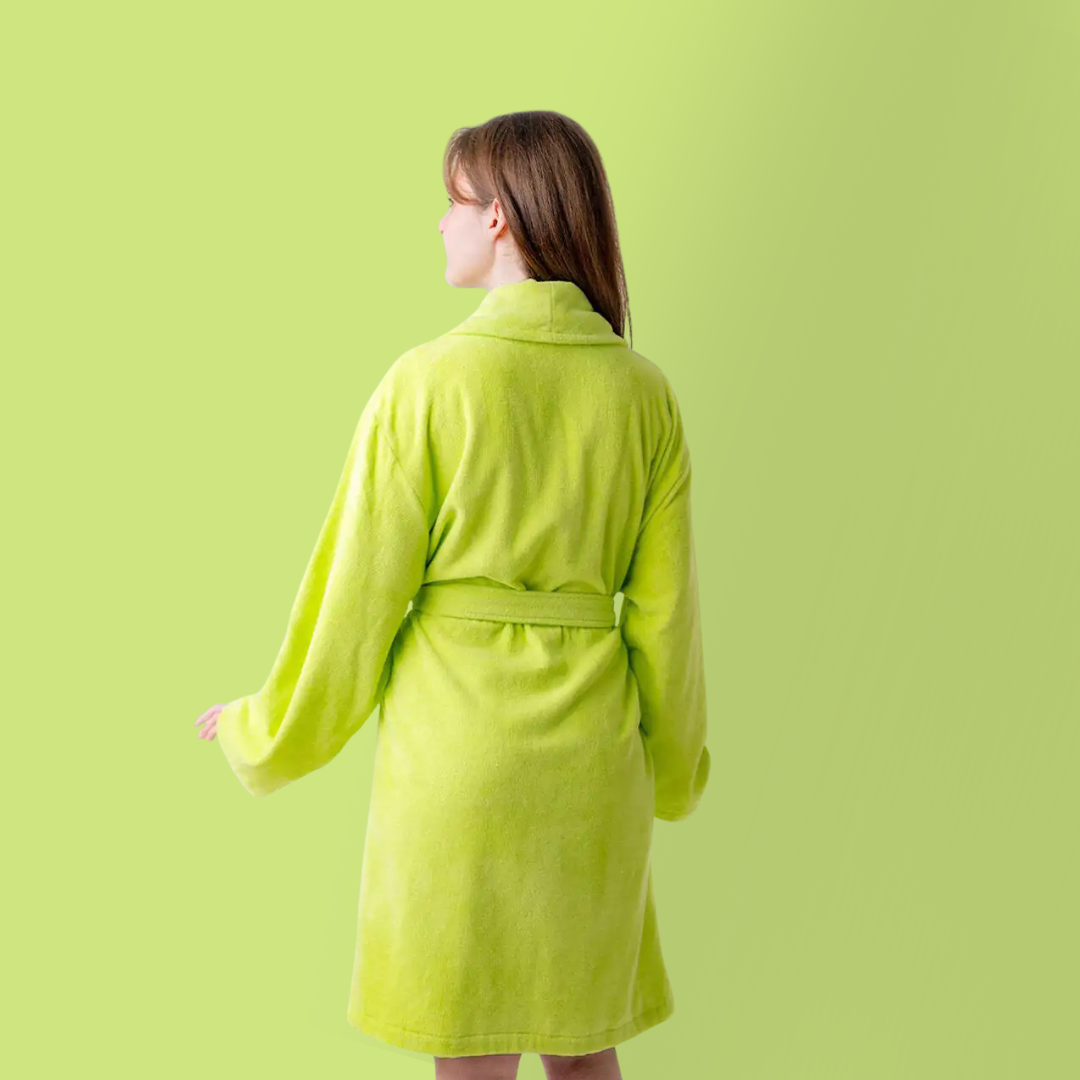 Cotton Velvet Mommy Bathrope — Cheerful Froggo Finley