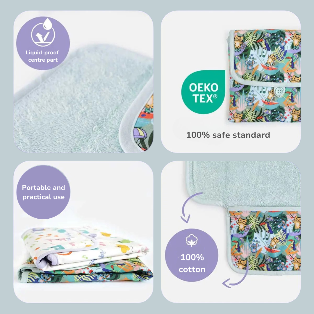 Baby Diaper Changing Pad — Jungle Friends