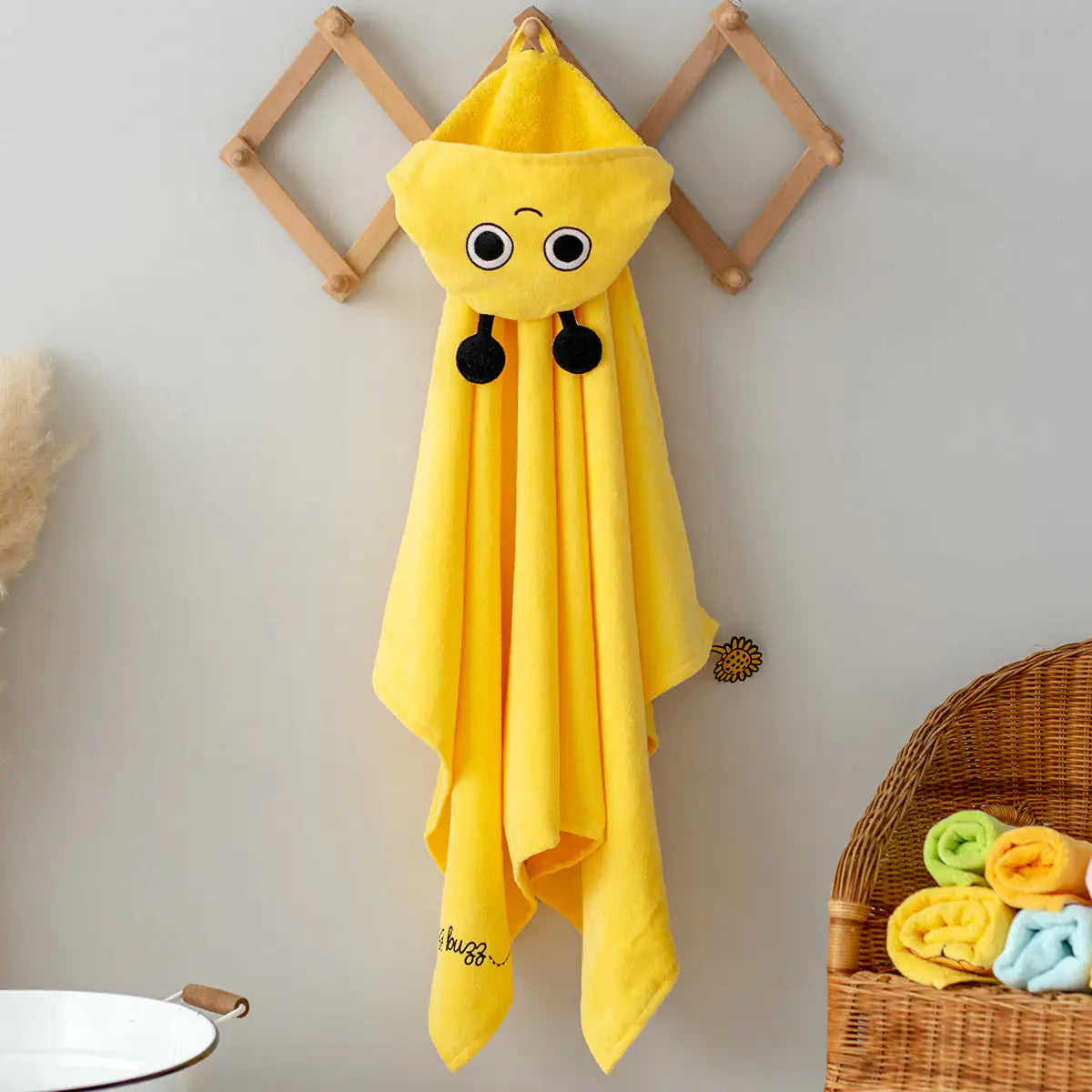 Cotton Hooded Baby Towel — Buzzy Bee Bella