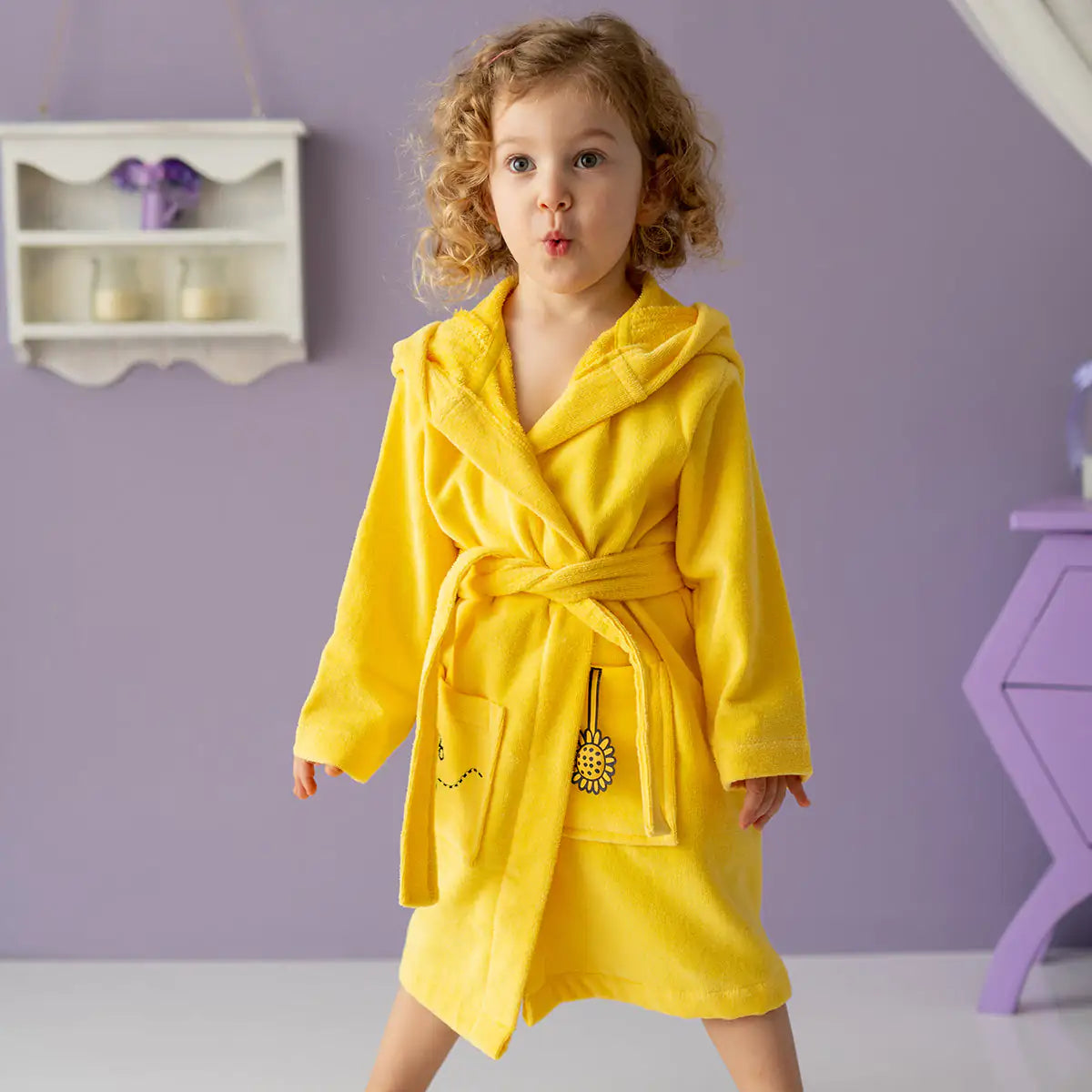 Cotton Kids Bathrobe (2-4 y.o) — Buzzy Bee Bella