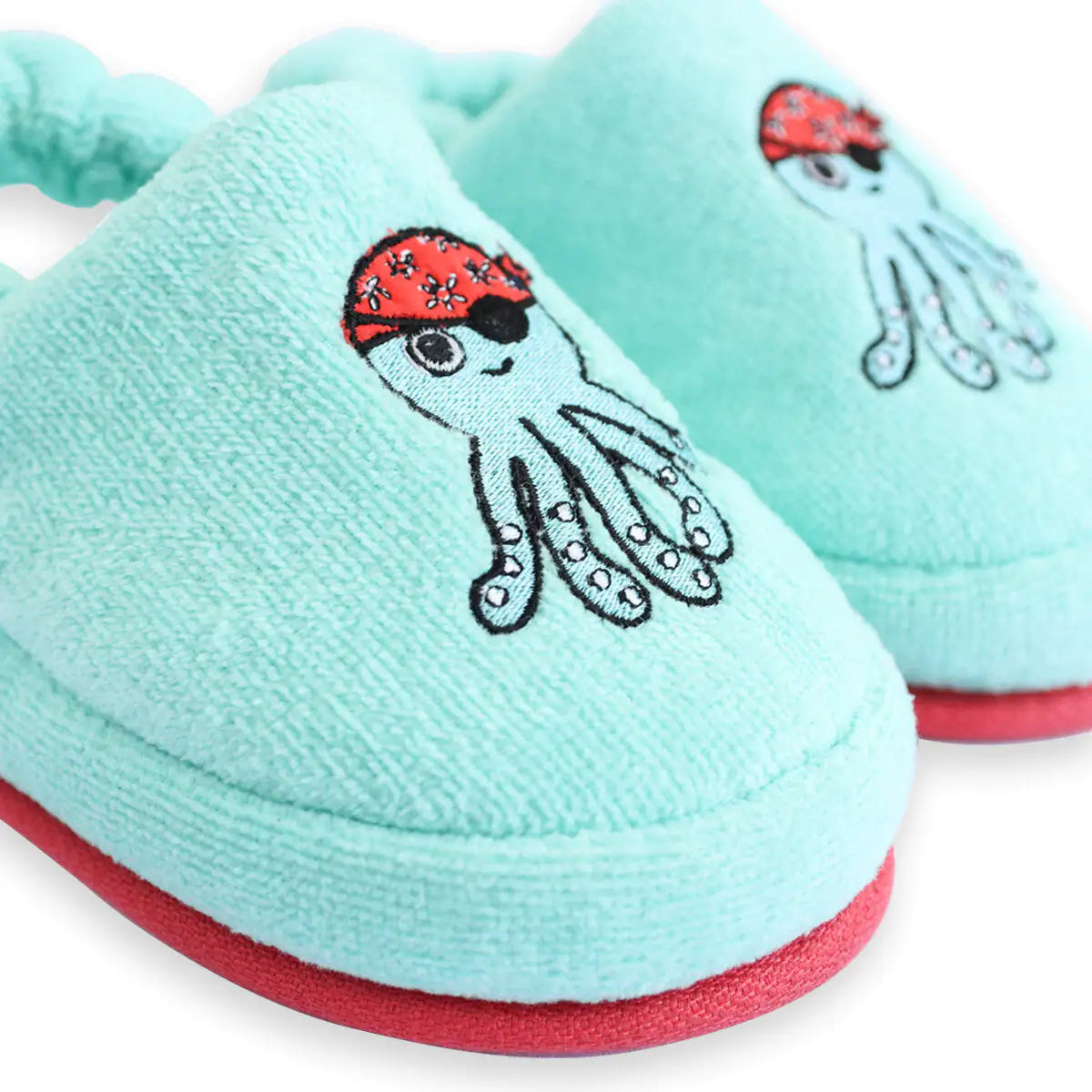 Cotton Poncho + Soft Kid Slippers Set — Sailor Octopus Ollie