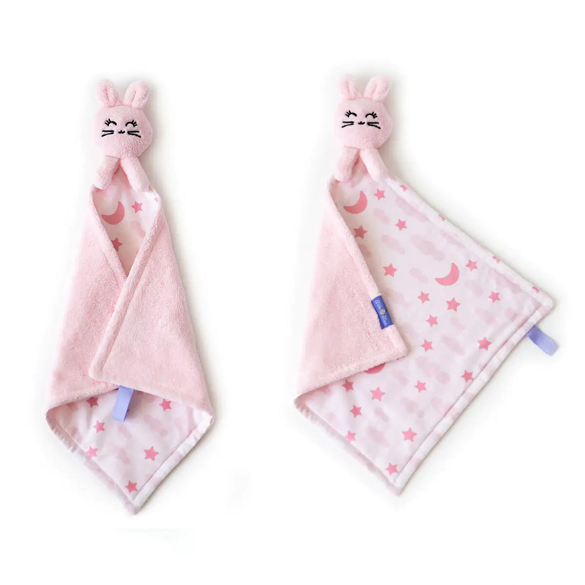 Cotton Baby Blanket Set + Pillow — Pink Bunny Benny