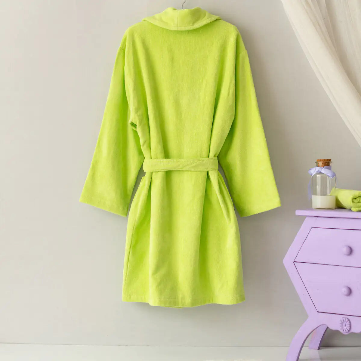 Cotton Velvet Mommy Bathrope — Cheerful Froggo Finley