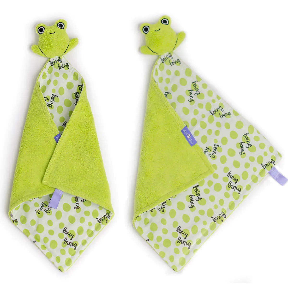 Cotton Baby Blanket + Pillow Set — Cheerful Froggo Finley