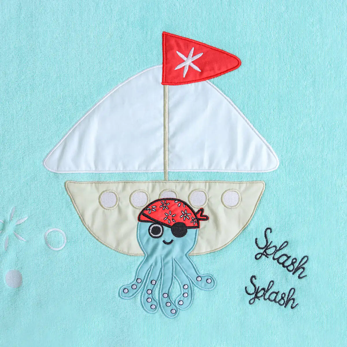 Cotton Kids Poncho — Sailor Octopus Ollie