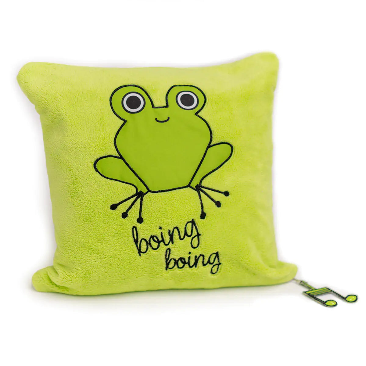 Cotton Baby Blanket + Pillow Set — Cheerful Froggo Finley