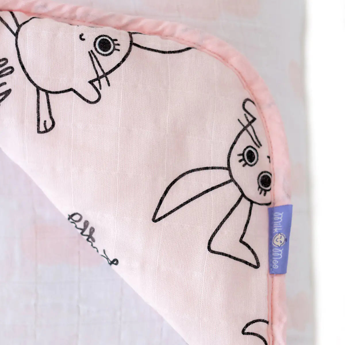 Cotton Muslin Baby Fiber Filled Blanket — Funny Bunny Benny
