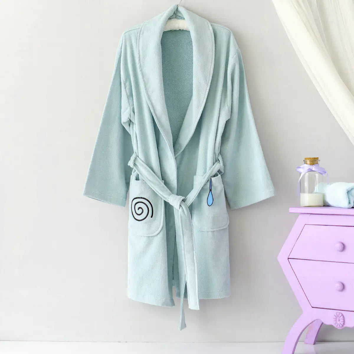 Cotton Velvet Mother Bathrobe — Friendly Snail Sam