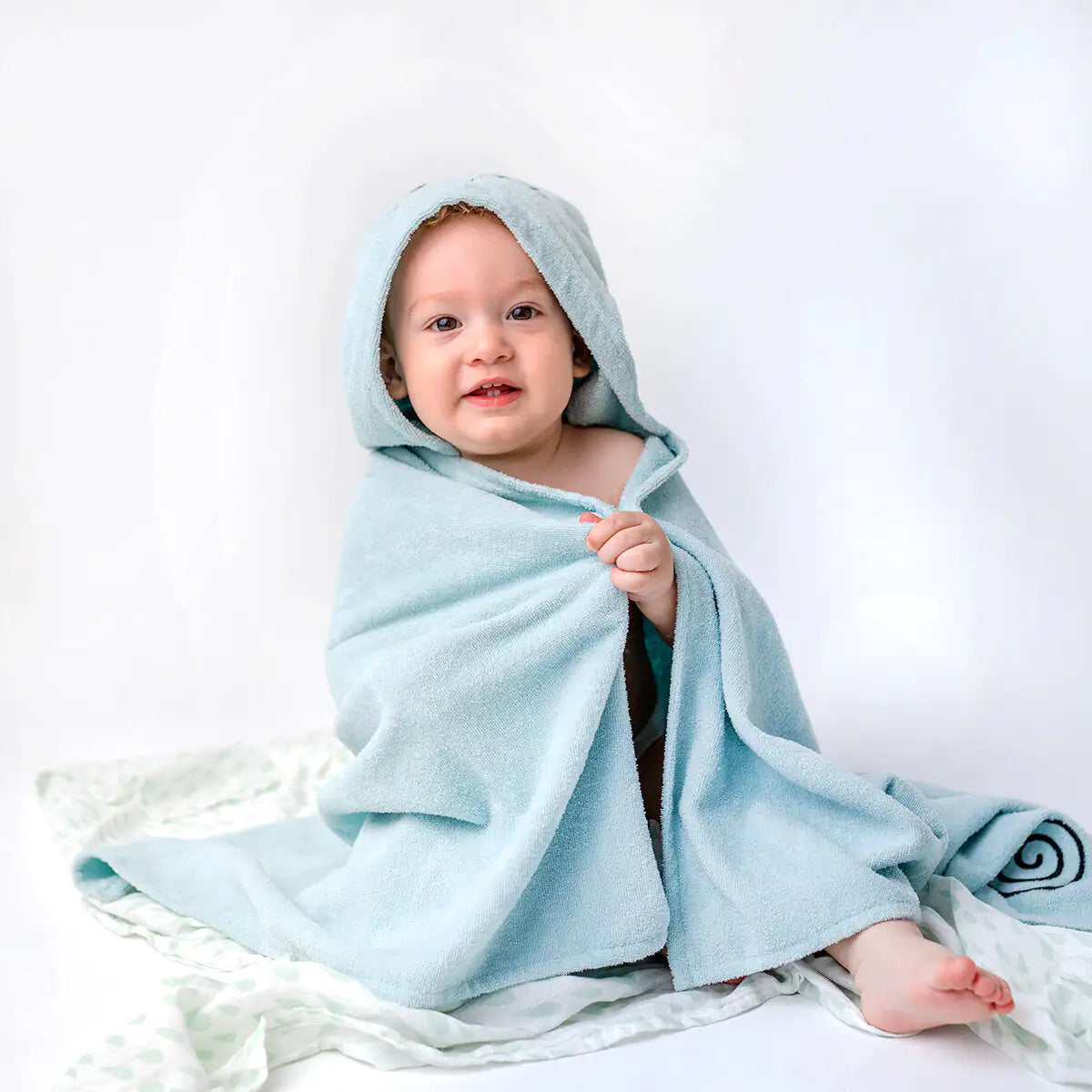 Cotton Hooded Baby Towel — Friendly Snail Sam