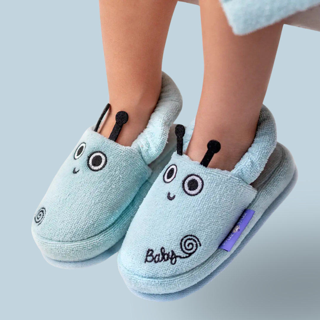 Cotton Soft Kids Slippers — Friendly Snail Sam