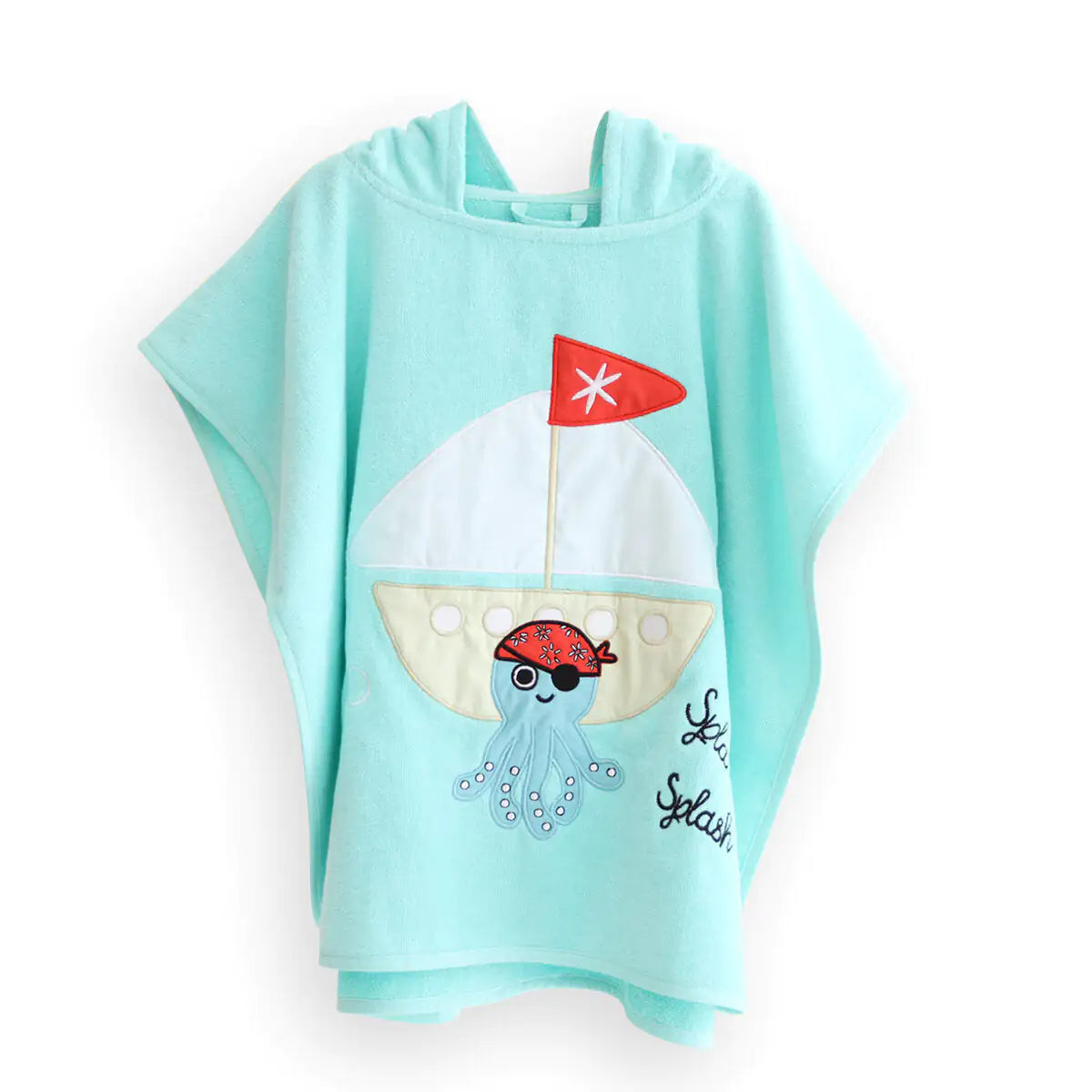 Cotton Kids Poncho — Sailor Octopus Ollie