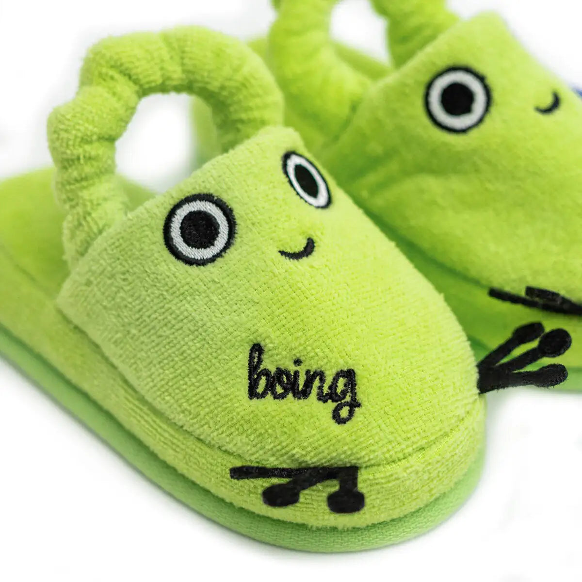 Cotton Soft Kids Slippers — Cheerful Froggo Finley