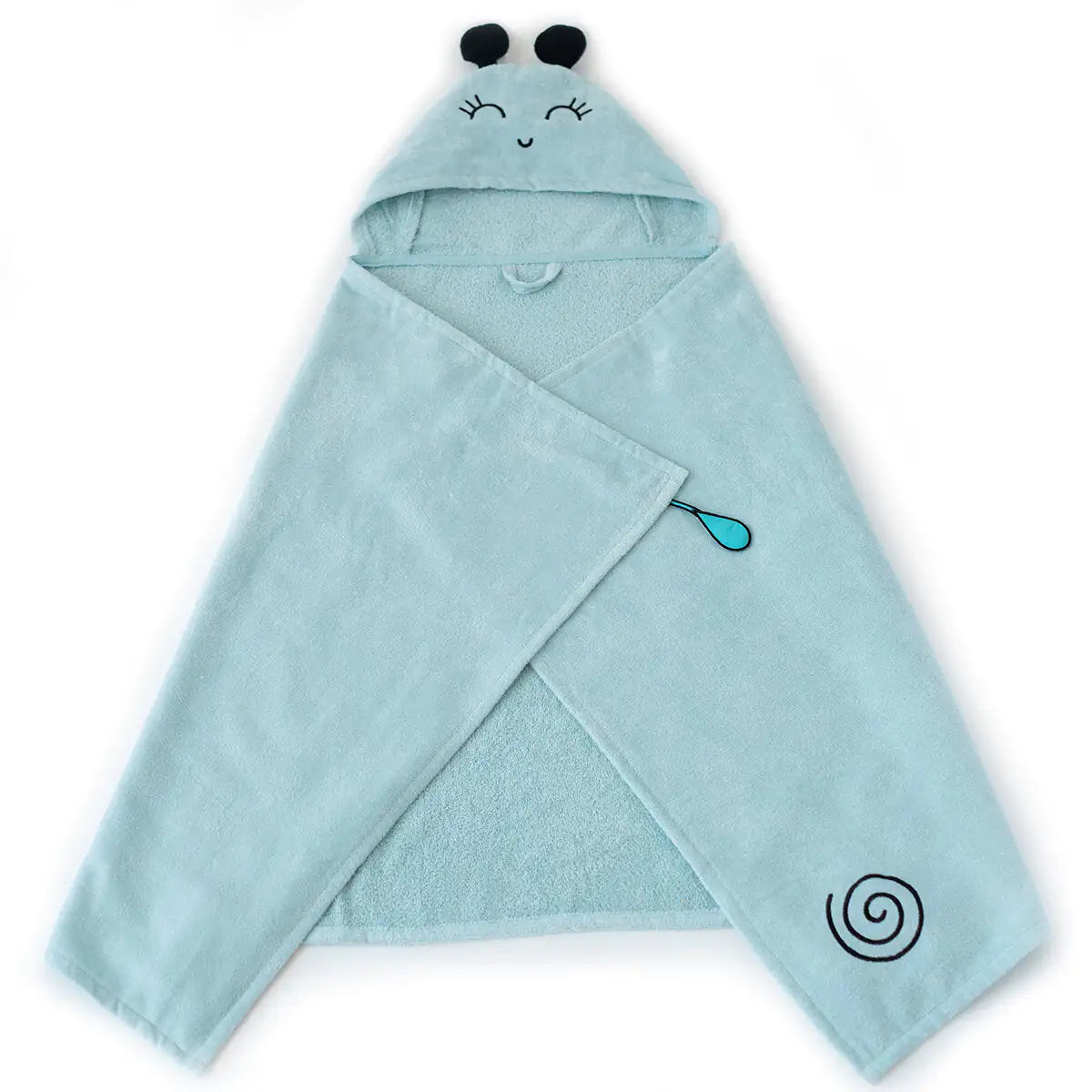 Cotton Hooded Baby Towel — Friendly Snail Sam