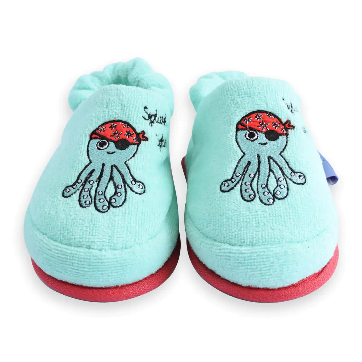 Cotton Soft Kids Slippers — Sailor Octopus Ollie