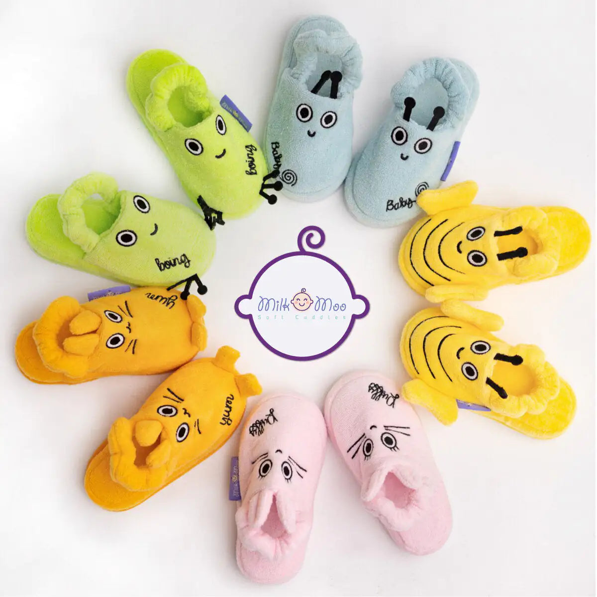 Cotton Soft Kids Slippers — Friendly Snail Sam