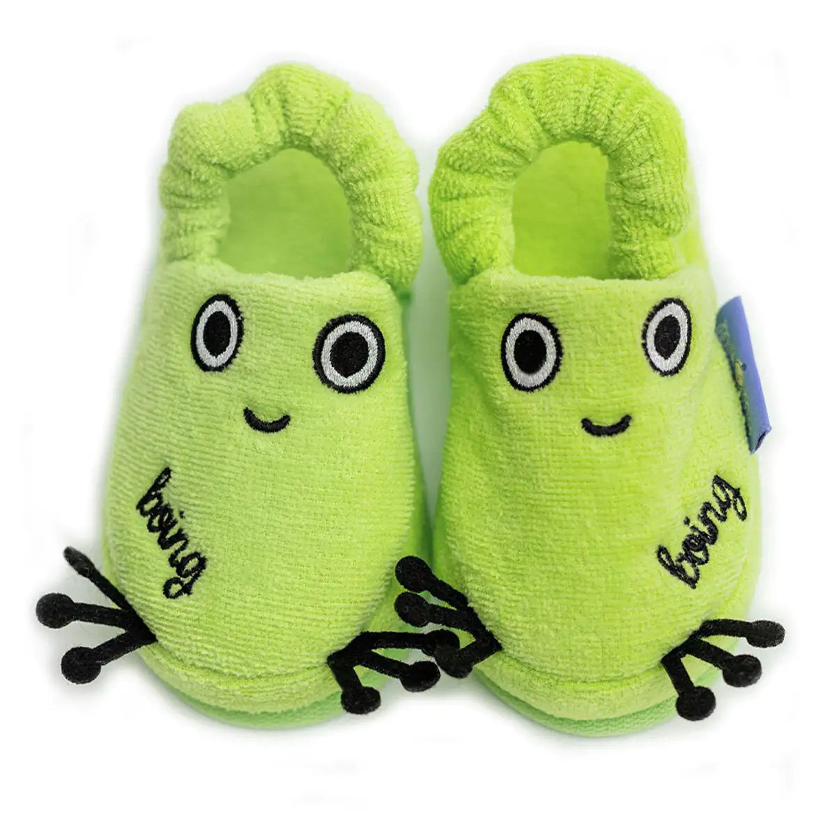 Cotton Soft Kids Slippers — Cheerful Froggo Finley