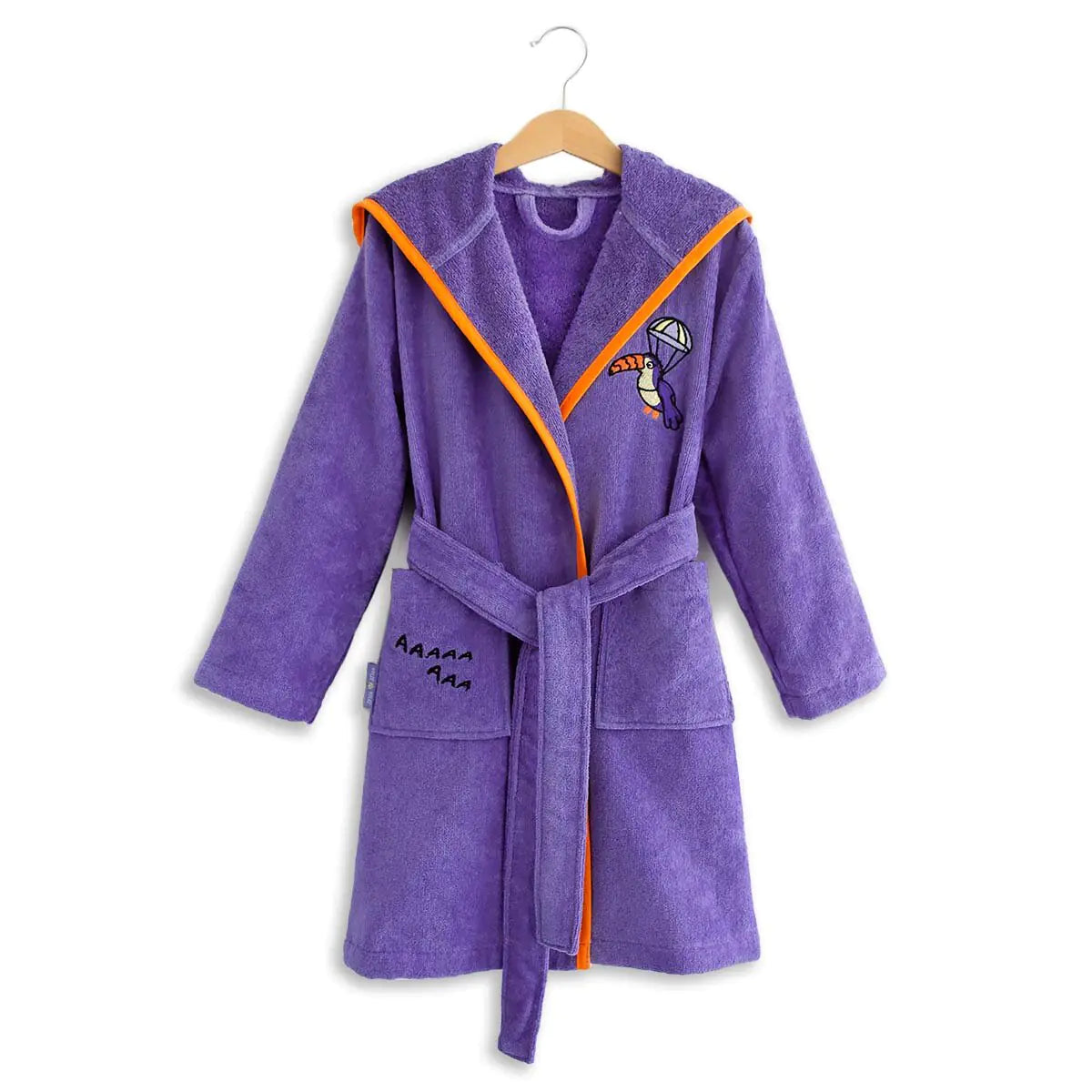 Cotton Kids Bathrobe (5-6 y.o) - Flying Toucan Tiko