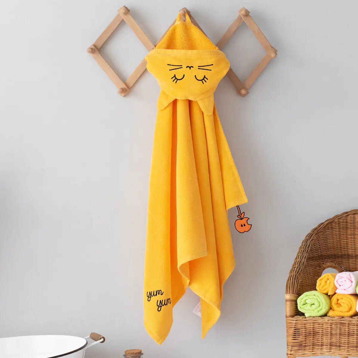 Cotton Hooded Baby Towel — Chubby Cat Coco