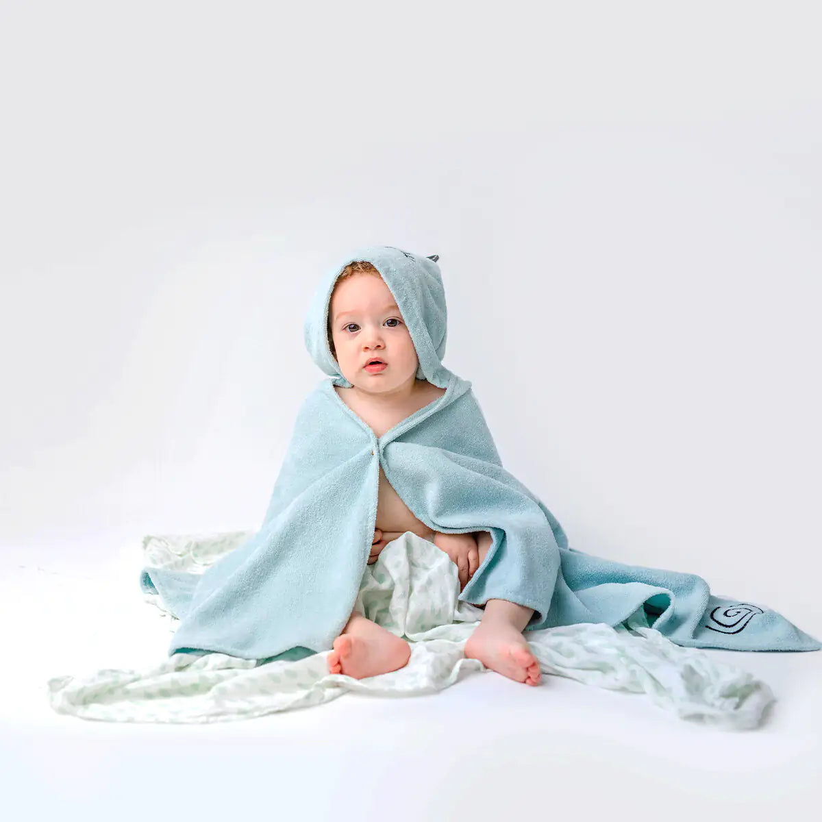 Cotton Hooded Baby Towel — Friendly Snail Sam