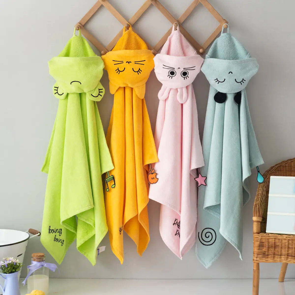 Cotton Hooded Baby Towel — Buzzy Bee Bella