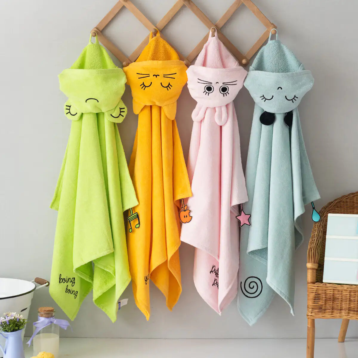 Cotton Hooded Baby Towel — Friendly Snail Sam