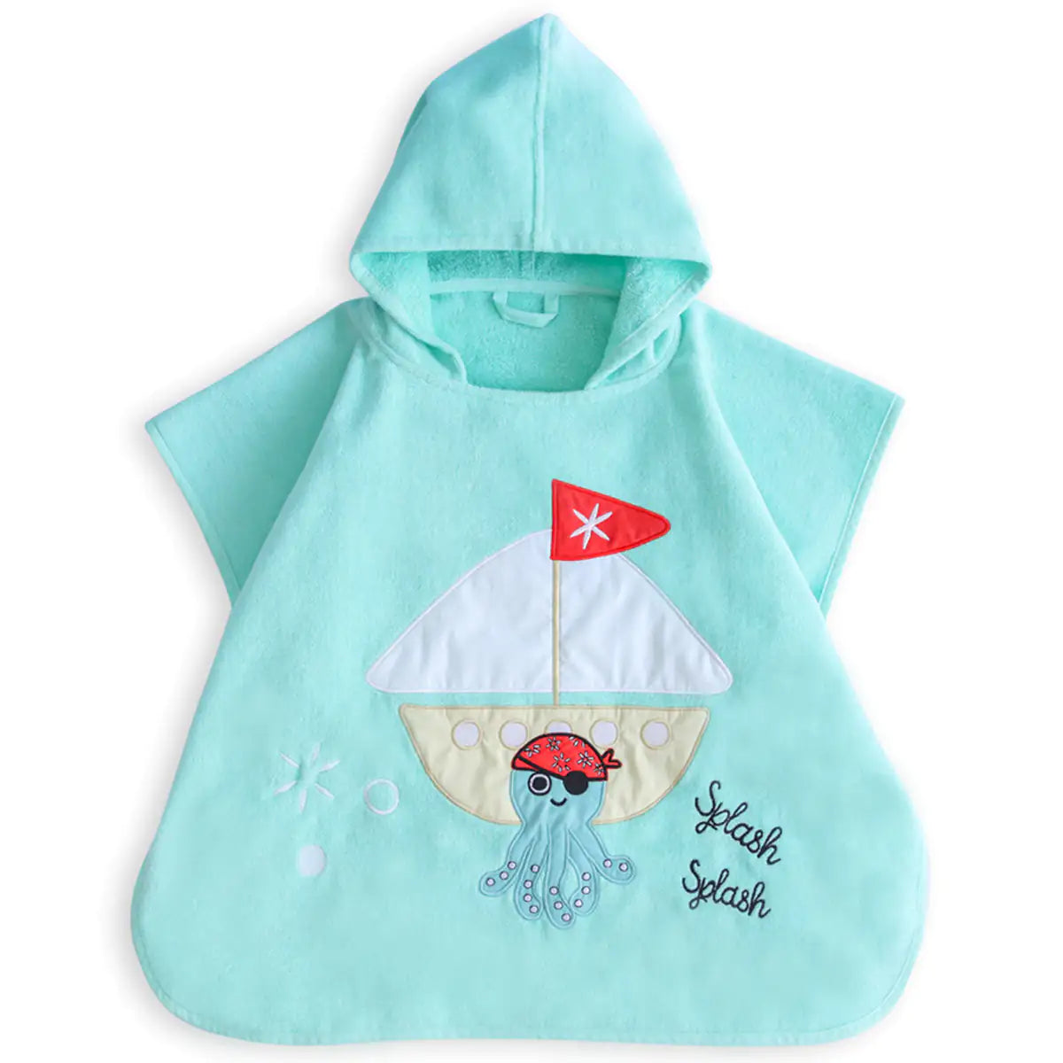 Cotton Kids Poncho — Sailor Octopus Ollie