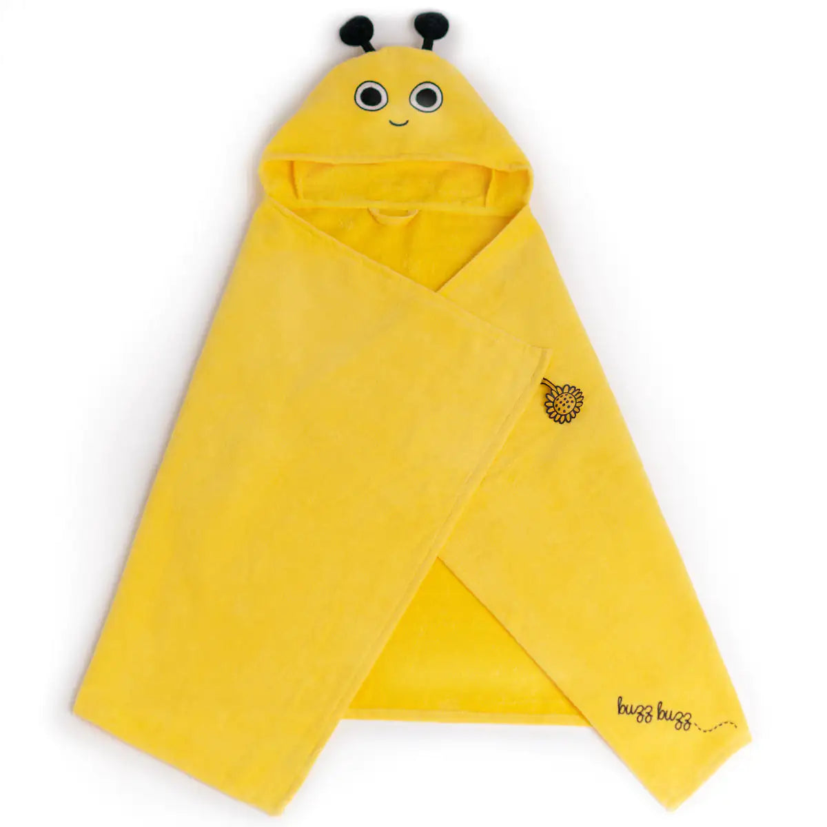 Cotton Hooded Baby Towel — Buzzy Bee Bella