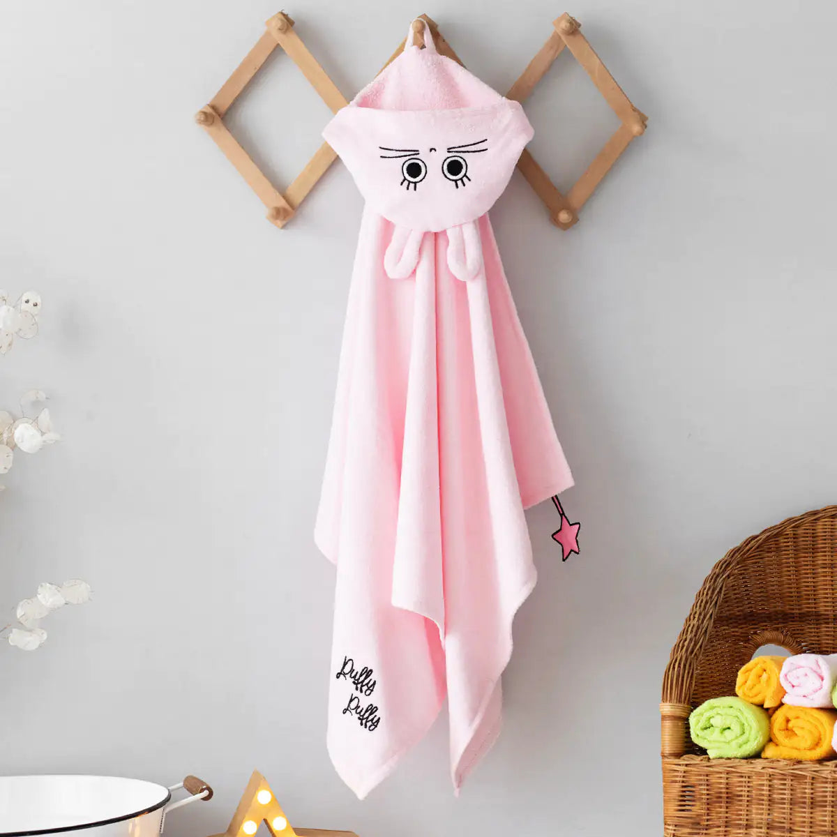 Cotton Hooded Baby Towel — Funny Bunny Lilly
