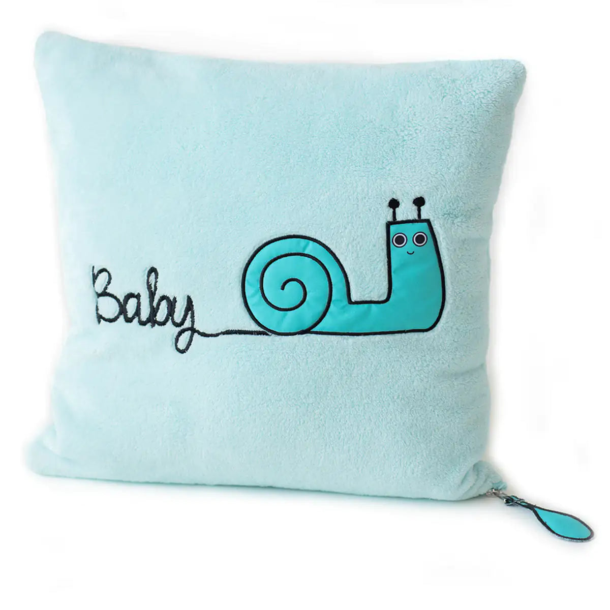 Cotton Baby Blanket Set + Pillow — Friendly Snail Sam