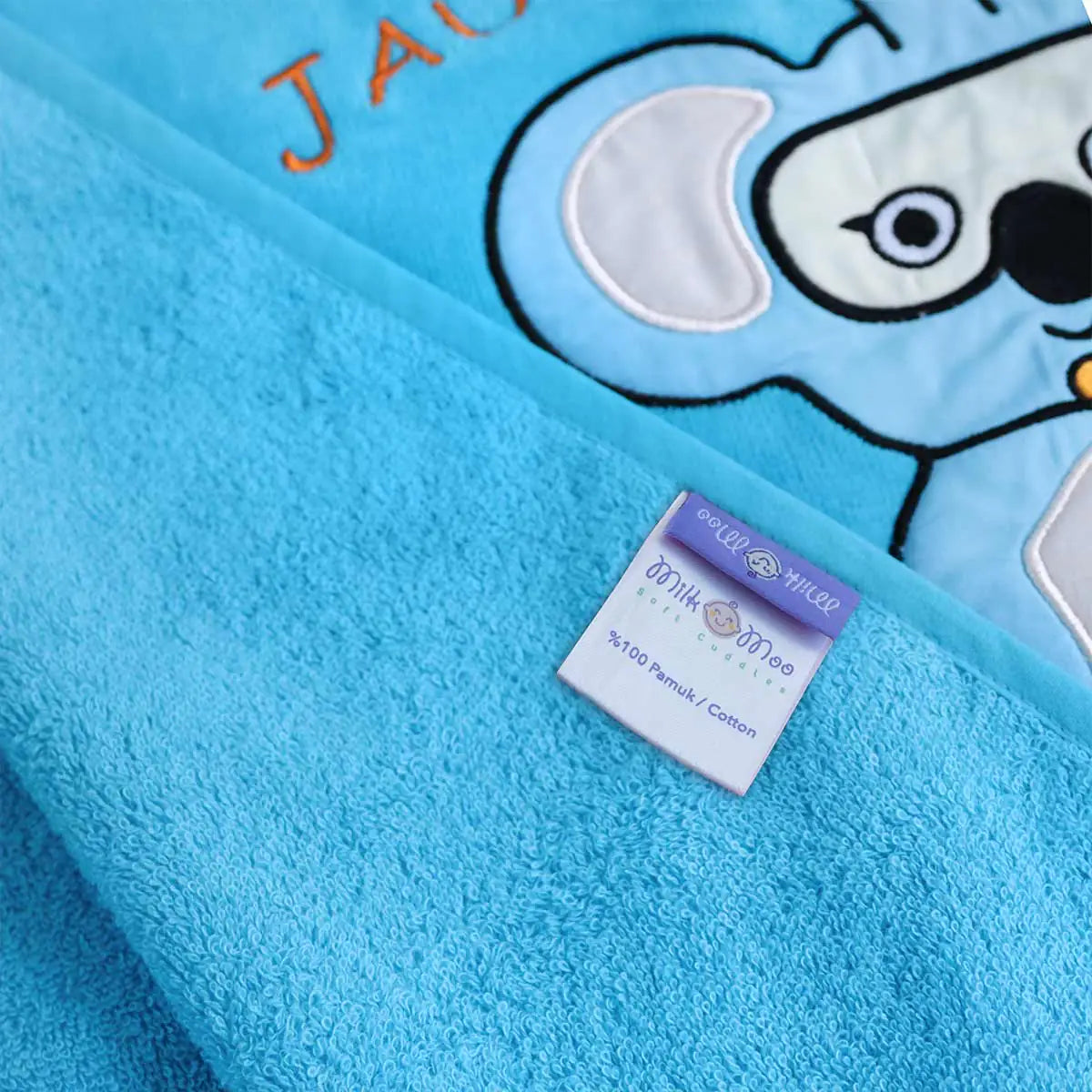 Cotton Kids Poncho — Explorer Koala Kobi