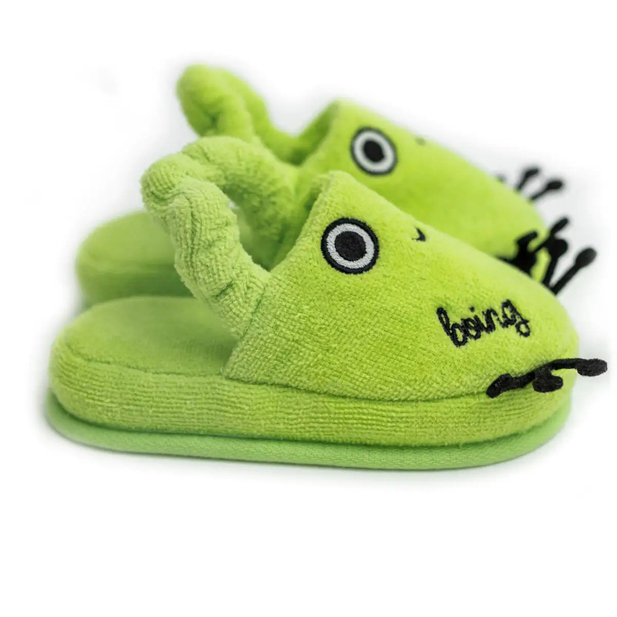 Cotton Soft Kids Slippers — Cheerful Froggo Finley